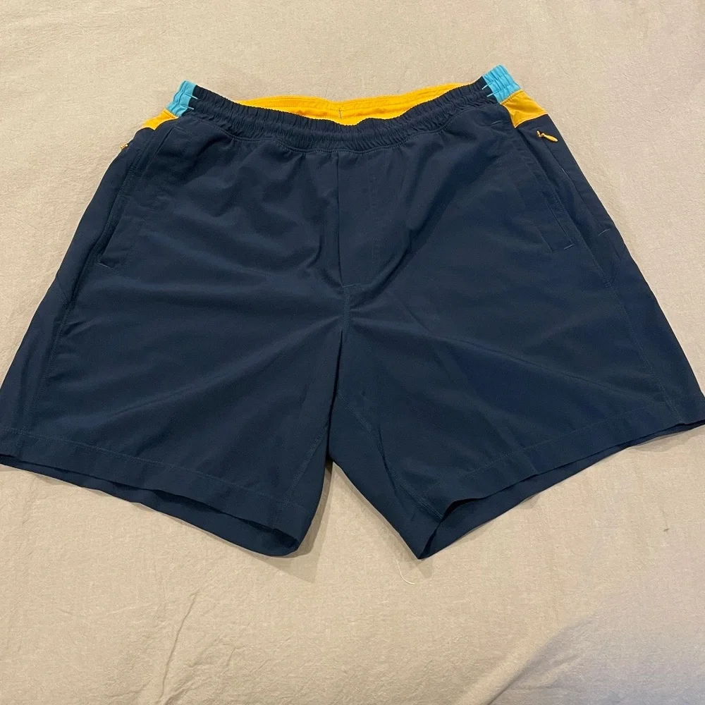 Birddogs Men Swim Hybrids - Red Stripe and Navy - Picture 9 of 10